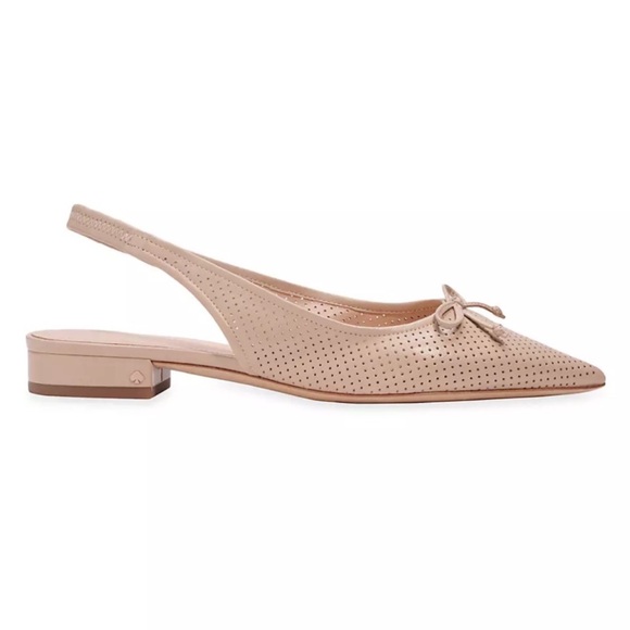 Kate Spade - Veronica Perforated Leather
Slingback Flats Size 7.5 B - Picture 2 of 13
